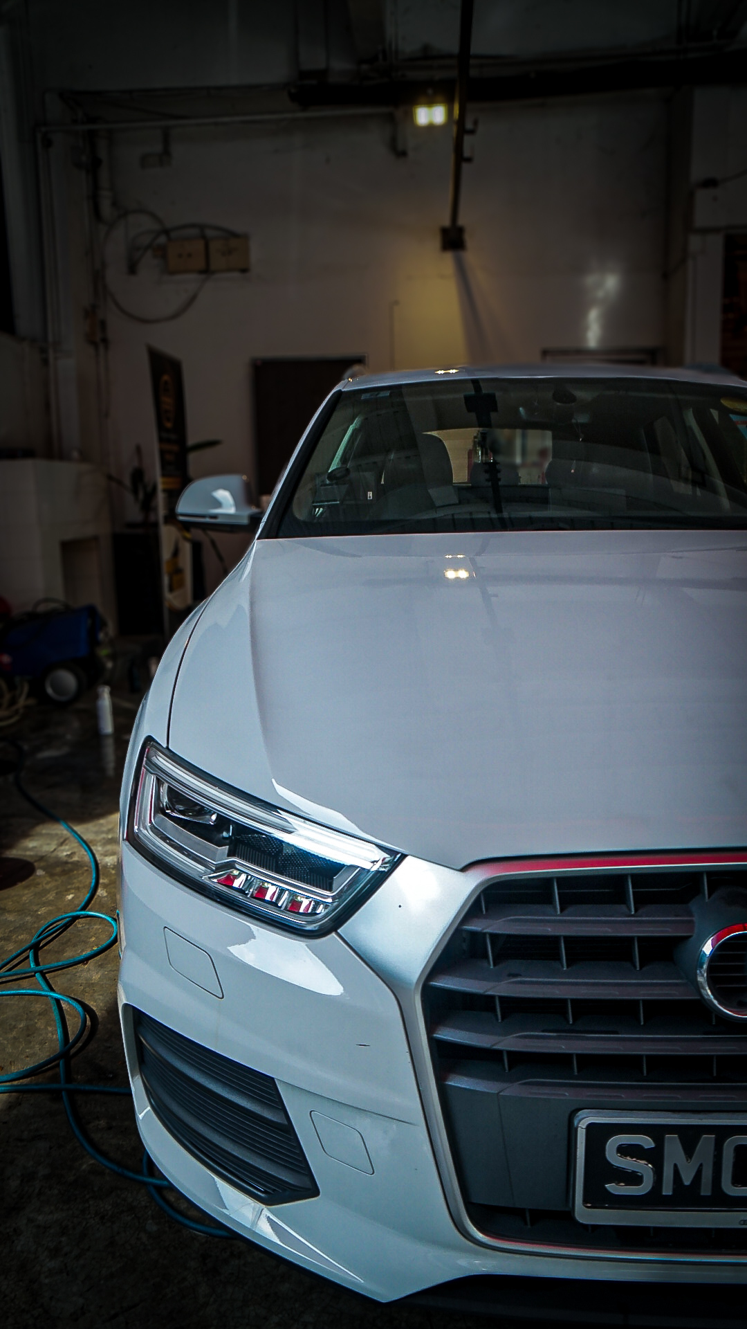 Audi paintwork restored to a deep gloss